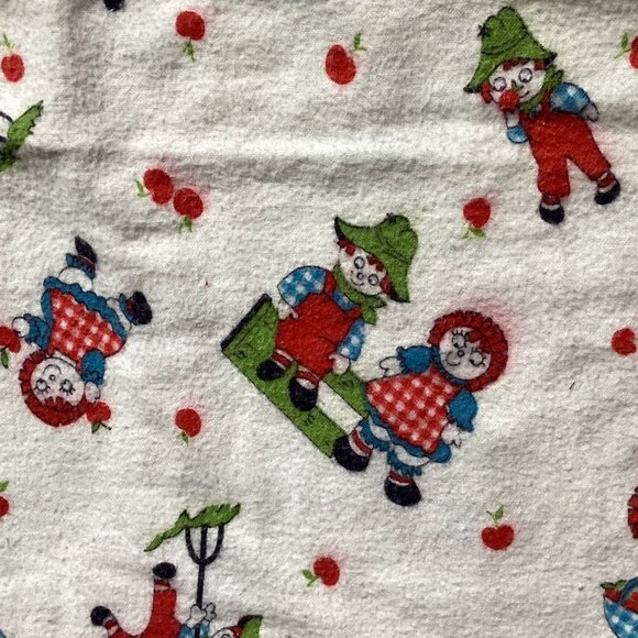 White Thin Flannel Fabric One piece of Children's Kids Material Sewing Quilting - Picture 6 of 7